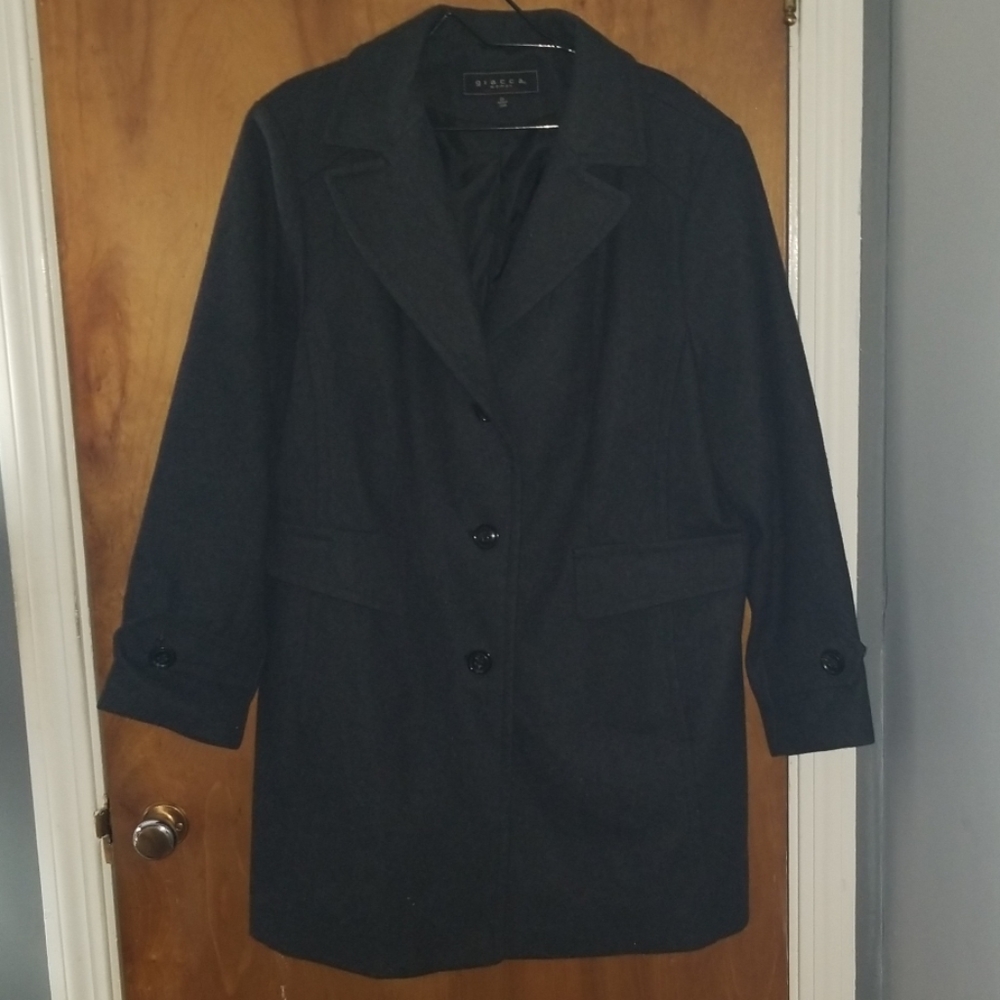 2X Grey Wool Coat